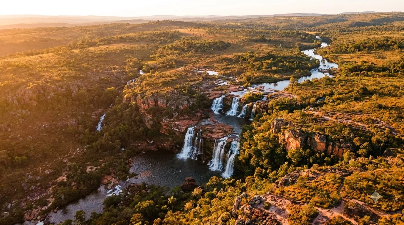 Mata do Brisas — cachoeira em Goias, Brasil