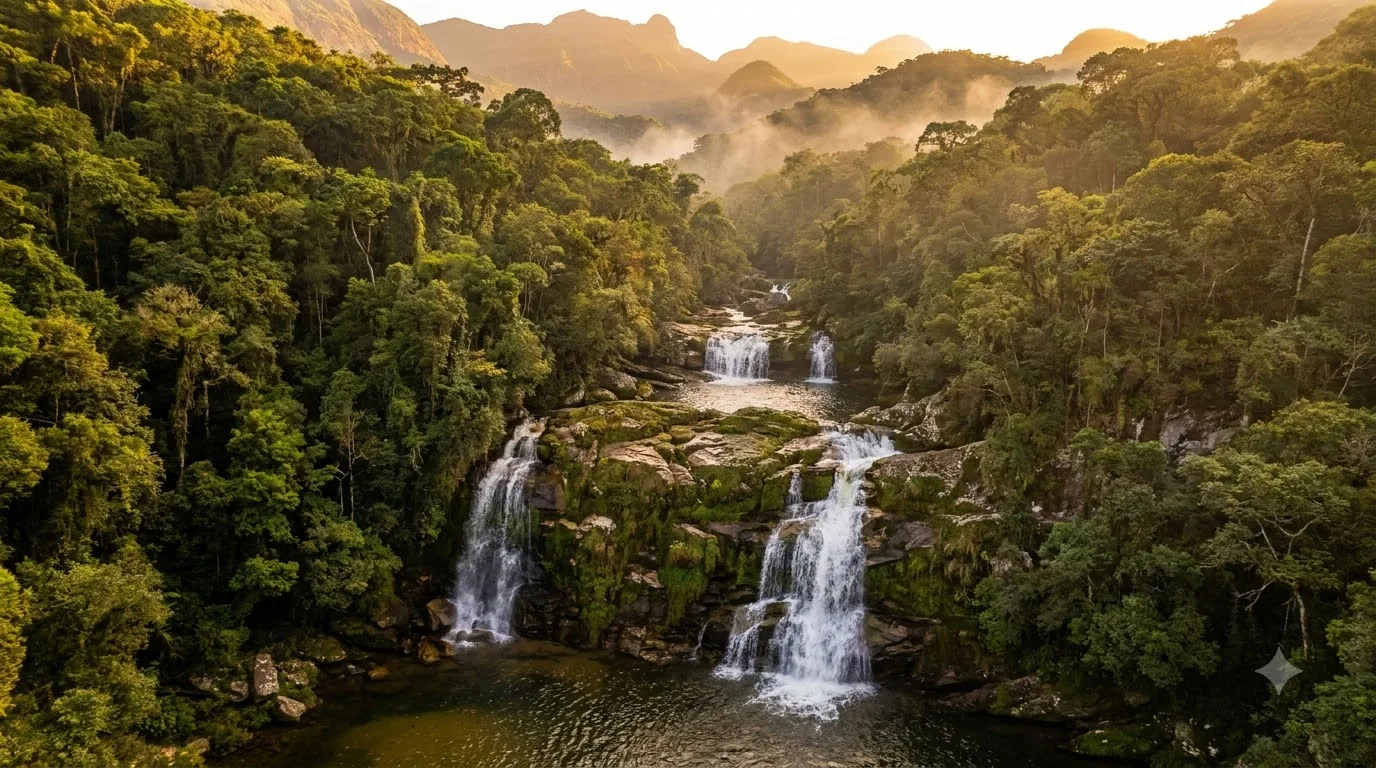 Monte Libano — cachoeira em Rio de Jeneiro, Brasil