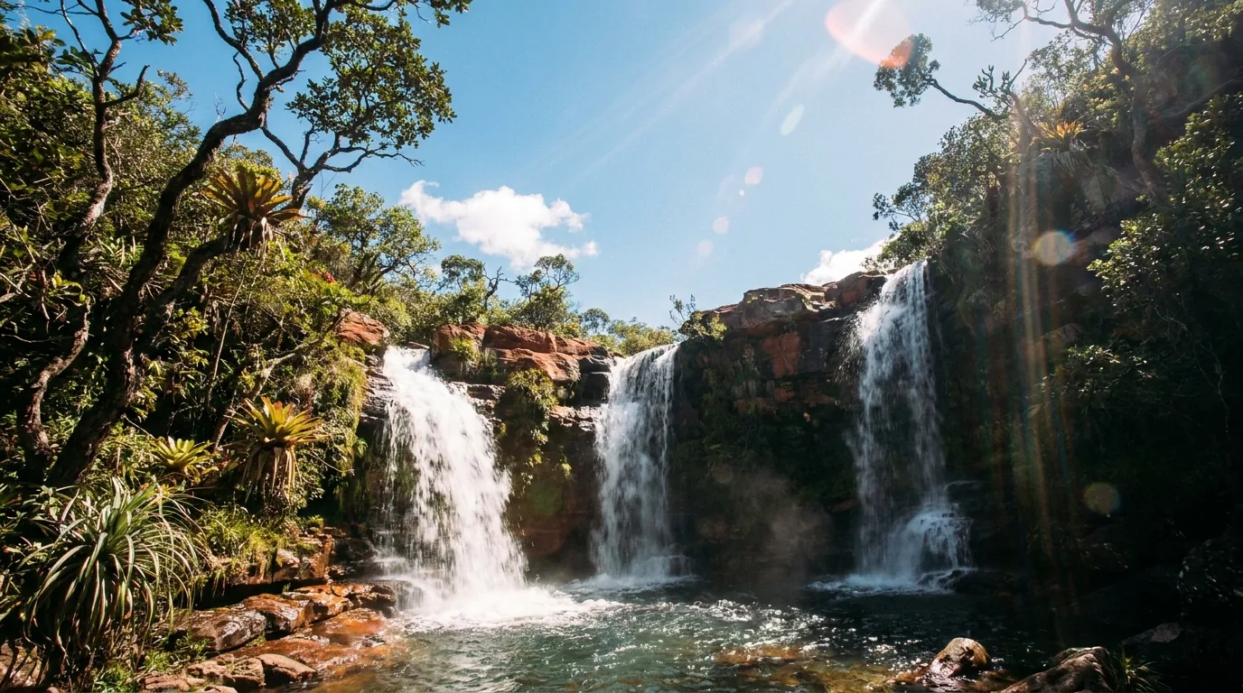 Três Tombos — cachoeira em Goias, Brasil