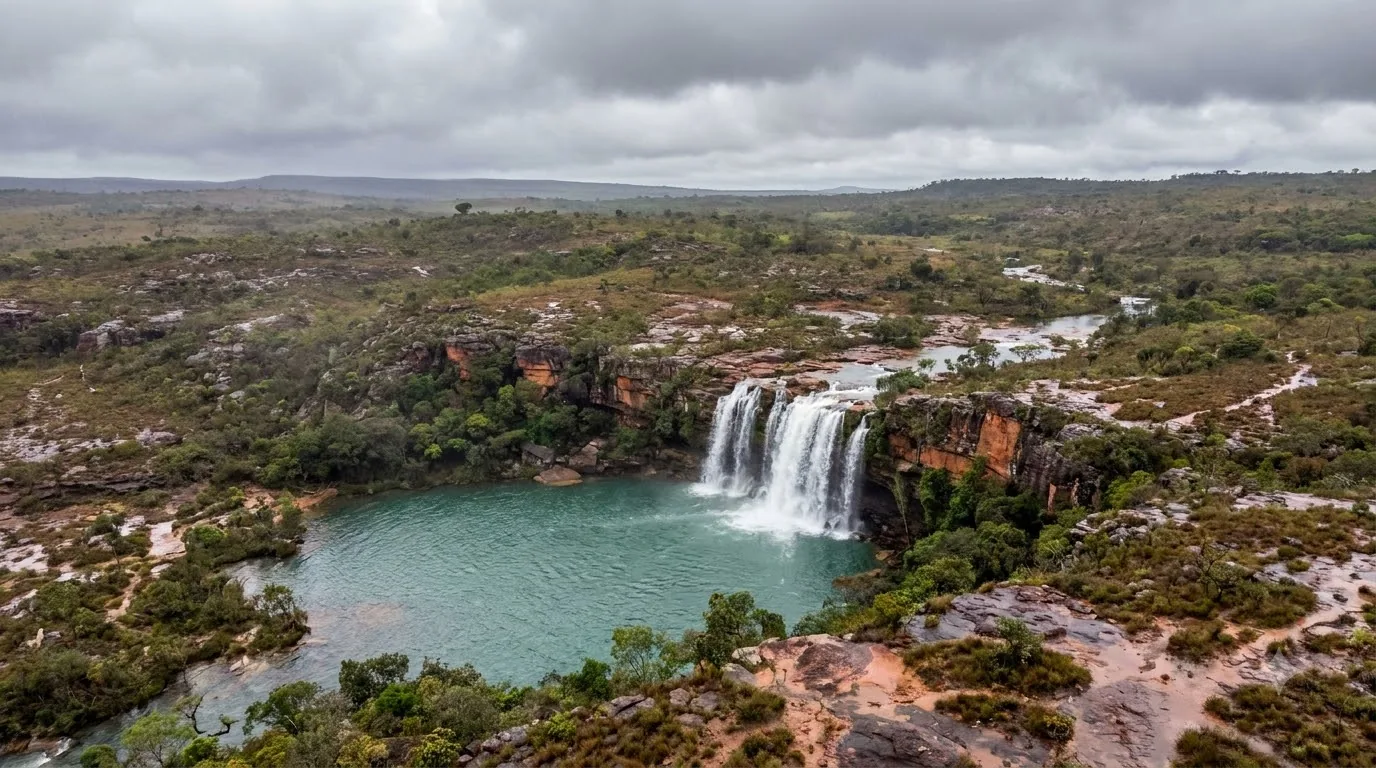 Veredas — cachoeira em Goias, Brasil